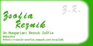 zsofia reznik business card